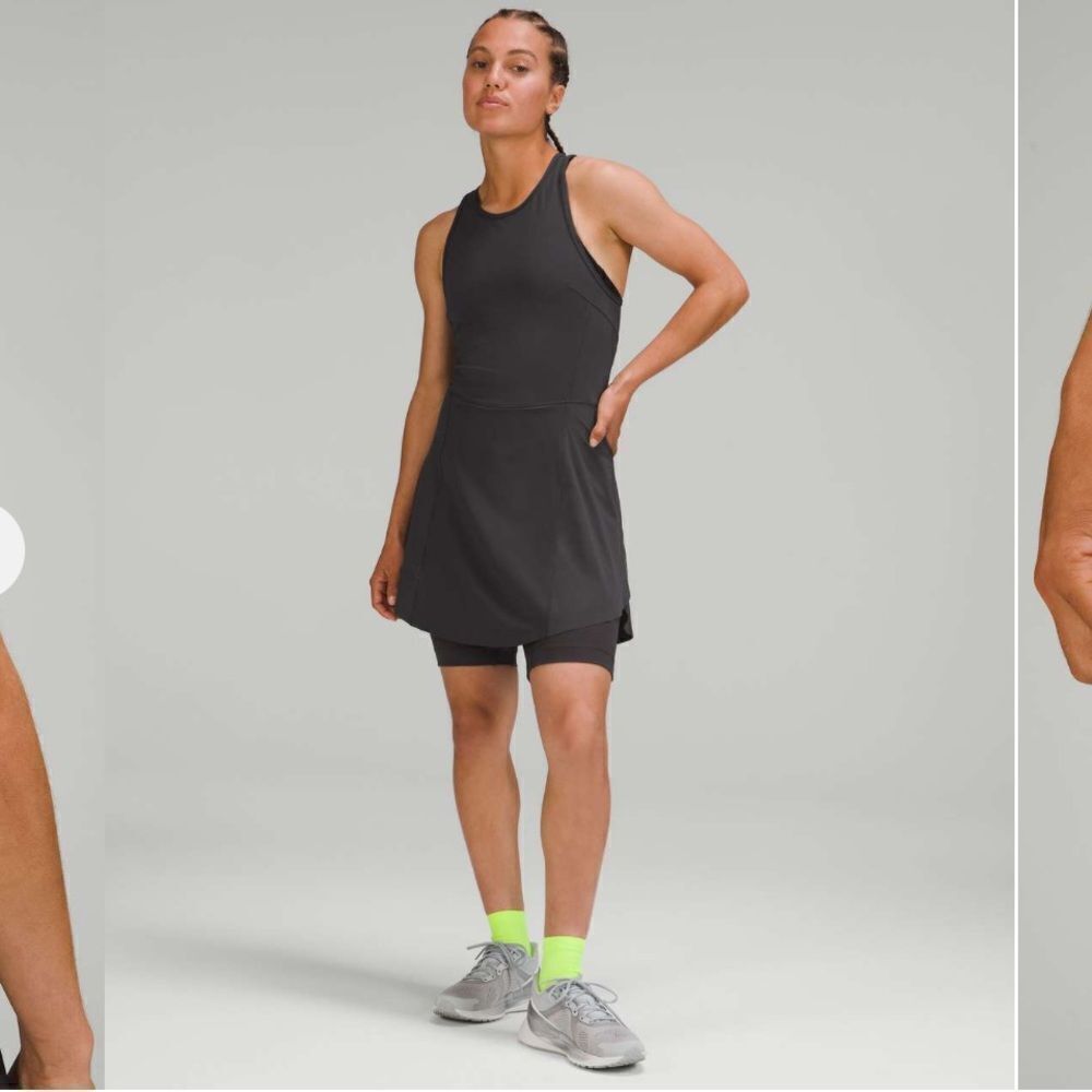 LULULEMON Nulux Running Dress 8" Graphite Grey SKORT SIZE 8 NWT NEW